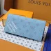 Louis Vuitton M15156 Chip Version Wallet - White/Blue Monogram Pattern #A59468