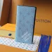 Louis Vuitton M15156 Chip Version Wallet - White/Blue Monogram Pattern #A59468