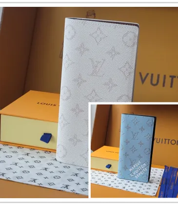 Louis Vuitton M15156 Chip Version Wallet - White/Blue Monogram Pattern #A59468 Louis Vuitton M15156 Chip Version Wallet - White/Blue Monogram Pattern #A59468
