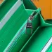 Louis Vuitton M25998 Full-Zip Wallet - Green Monogram Pattern Premium Leather Card Holder &amp; Coin Purse #A59489