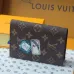 Louis Vuitton Monogram Eclipse Wallet With Colorful Striped Accent size:14×2.5×10cm #A53917