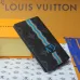 Louis Vuitton Monogram Canvas Wallet With Striped Accent and GV Initials size:14×2.5×10cm #A53918