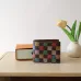 Louis Vuitton Damier Azur Colorful Checkered Wallet For Fashion Enthusiasts #A52606