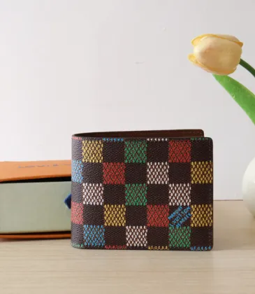 Louis Vuitton Damier Azur Colorful Checkered Wallet For Fashion Enthusiasts #A52606