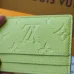 Louis Vuitton Empreinte Leather Card Holders With Charms In Blue And Pink #A52593
