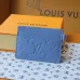 Louis Vuitton Empreinte Leather Card Holders With Charms In Blue And Pink #A52593