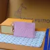 Louis Vuitton Empreinte Leather Card Holders With Charms In Blue And Pink #A52593