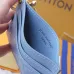 Louis Vuitton Empreinte Leather Card Holders With Charms In Blue And Pink #A52593