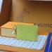 Louis Vuitton Empreinte Leather Card Holders With Charms In Blue And Pink #A52593