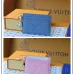 Louis Vuitton Empreinte Leather Card Holders With Charms In Blue And Pink #A52593