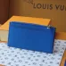 Louis Vuitton Blue Epi Leather Card Holder With Zippered Design #A52601