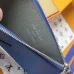 Louis Vuitton Blue Epi Leather Card Holder With Zippered Design #A52601