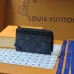 Louis Vuitton Monogram Canvas Zip Card Holder With Leather Accents  #A52599