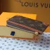 Louis Vuitton Monogram Canvas Zip Card Holder With Leather Accents  #A52599