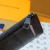 Louis Vuitton Monogram Canvas Zip Card Holder With Leather Accents  #A52599