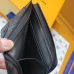Louis Vuitton Monogram Canvas Zip Card Holder With Leather Accents  #A52599