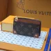 Louis Vuitton Monogram Canvas Zip Card Holder With Leather Accents  #A52599
