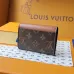 Louis Vuitton Monogram Canvas Compact Wallets With Colorful Leather Flaps #A52592