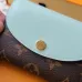 Louis Vuitton Monogram Canvas Compact Wallets With Colorful Leather Flaps #A52592