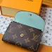 Louis Vuitton Monogram Canvas Compact Wallets With Colorful Leather Flaps #A52592