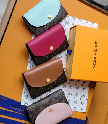 Louis Vuitton Monogram Canvas Compact Wallets With Colorful Leather Flaps #A52592