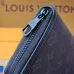 Louis Vuitton Monogram Canvas Zip Around Wallets In Classic And Dark Hues #A52600