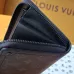Louis Vuitton Monogram Canvas Zip Around Wallets In Classic And Dark Hues #A52600