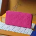 Louis Vuitton Embossed Leather Wallets In Vibrant Colors With Signature Patterns And Charms #A50905