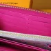 Louis Vuitton Embossed Leather Wallets In Vibrant Colors With Signature Patterns And Charms #A50905