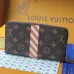 Louis Vuitton Monogram Canvas Zippy Wallet With Striped Accent and GV Initials size:10.5×2.5×19.5cm #A53916