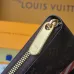 Louis Vuitton Monogram Canvas Zippy Wallet With Striped Accent and GV Initials size:10.5×2.5×19.5cm #A53916