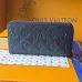 Louis Vuitton Zippy Wallet – Iridescent Navy Monogram Empreinte Leather #A58787
