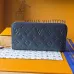 Louis Vuitton Zippy Wallet – Iridescent Navy Monogram Empreinte Leather #A58787