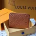 Louis Vuitton Brown Empreinte Leather Zippy Coin Purse With Signature Monogram Motifs #A50899