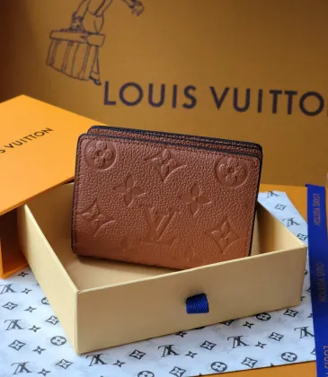Louis Vuitton Brown Empreinte Leather Wallet With Signature Monogram Embossing And Compact Design #A50894