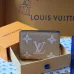 Louis Vuitton Beige Leather Wallet With Prominent LV Monogram And Textured Finish #A50895
