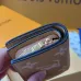 Louis Vuitton Beige Leather Wallet With Prominent LV Monogram And Textured Finish #A50895