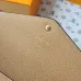 Louis Vuitton Beige Empreinte Leather Wallet With Signature Monogram And Envelope Design #A50902