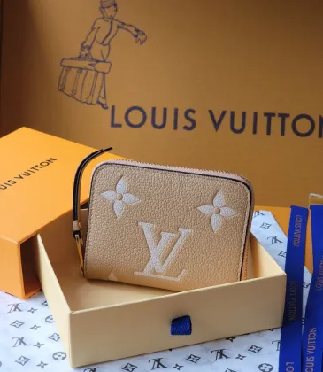 Louis Vuitton Beige Empreinte Leather Zippy Coin Purse With Signature Monogram #A50903