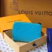 Louis Vuitton Two - Tone Empreinte Leather Wallets In Blue Shades With Signature Monogram #A50900