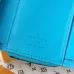 Louis Vuitton Two - Tone Empreinte Leather Wallets In Blue Shades With Signature Monogram #A50900