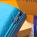 Louis Vuitton Two - Tone Empreinte Leather Wallets In Blue Shades With Signature Monogram #A50900
