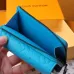 Louis Vuitton Two - Tone Empreinte Leather Wallets In Blue Shades With Signature Monogram #A50900