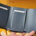 Louis Vuitton Two - Tone Empreinte Leather Wallets In Blue Shades With Signature Monogram #A50900