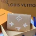 Louis Vuitton Beige Empreinte Leather Wallet With Contrast Monogram And Envelope Design #A50896