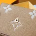 Louis Vuitton Beige Empreinte Leather Wallet With Contrast Monogram And Envelope Design #A50896