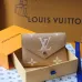 Louis Vuitton Beige Empreinte Leather Wallet With Contrast Monogram And Envelope Design #A50896