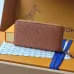 Louis Vuitton Brown Empreinte Leather Zippy Wallet With Signature Monogram Embossing #A50897