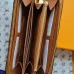 Louis Vuitton Brown Empreinte Leather Zippy Wallet With Signature Monogram Embossing #A50897
