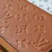 Louis Vuitton Brown Empreinte Leather Zippy Wallet With Signature Monogram Embossing #A50897